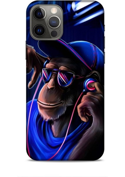 Apple iPhone 12 Pro Kılıf Caliburn 20 Maymun Mavi Renkli Kılıf
