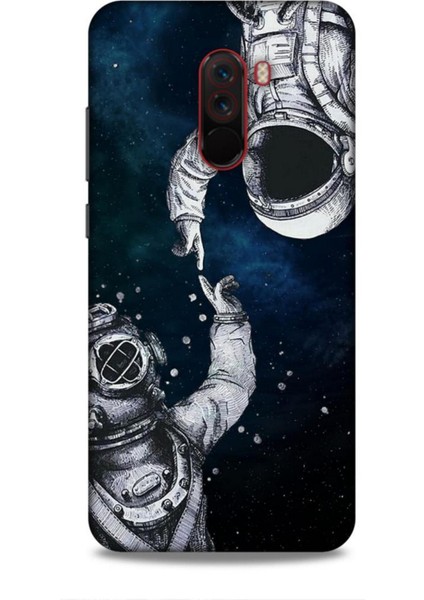 Xiaomi Pocophone F1 Kılıf Caliburn 5 Kozmonot Koruma Kılıfı