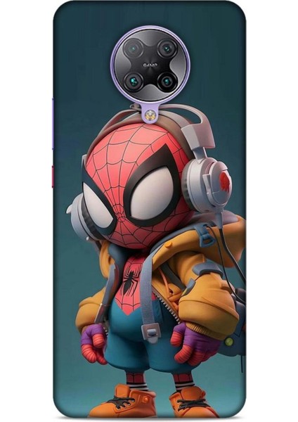 Xiaomi Poco F2 Pro Kılıf Caliburn 25 Spiderman Bebek Soyulmayan Kılıf