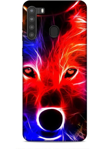 Samsung Galaxy A21 Kılıf Caliburn 16 Kurt Colorful Hediyelik Kılıf