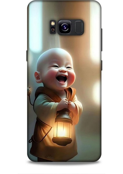 Samsung Galaxy S8 Kılıf Caliburn 27 Asya Bebek Lazer Kesim Silikon