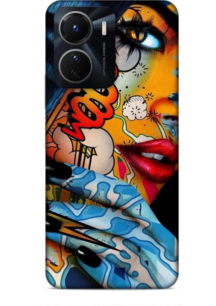 Vivo Y16 Kılıf Caliburn 17 Dövme Yumuşak Kılıf