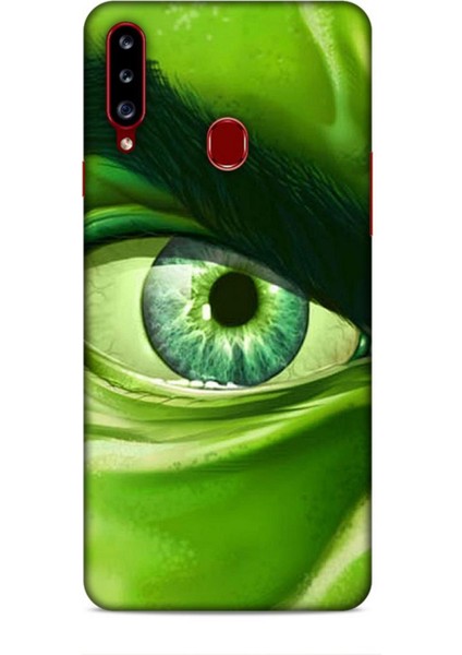 Samsung Galaxy A20S Kılıf Caliburn 29 Hulk Göz Makro Leke Tutmaz Kapak
