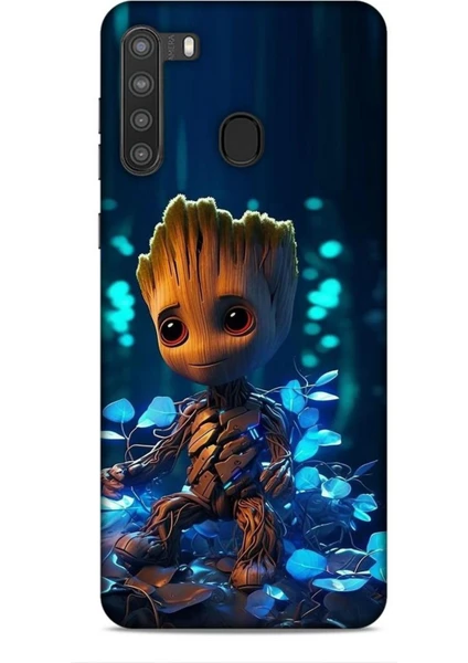 Samsung Galaxy A21 Kılıf Caliburn 26 Bebek Groot Soft Kapak