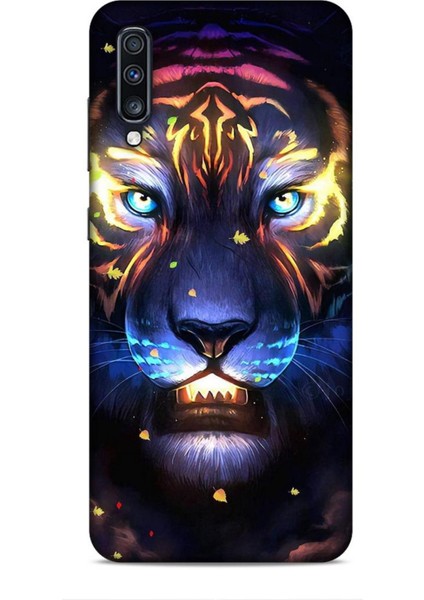 Samsung Galaxy A70S Kılıf Caliburn 12 Aslan Colorful Tasarım Kılıf
