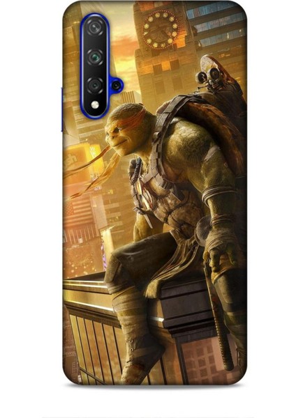 Honor 90 Kılıf Caliburn 10 Michelengelo Ninja Kablumbağalar Full Hd Kılıf