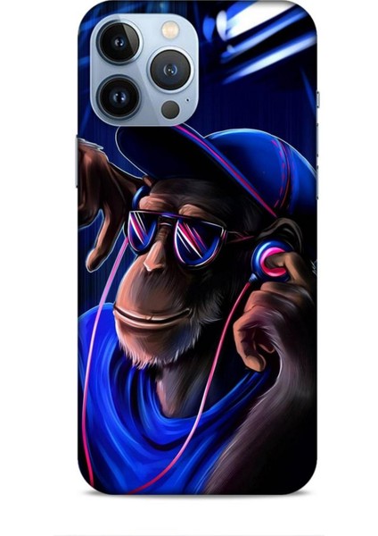 Apple iPhone 13 Pro Max Kılıf Caliburn 20 Maymun Mavi Renkli Kılıf