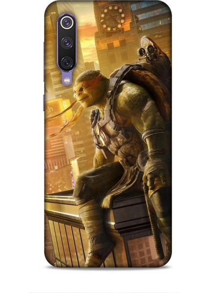 Xiaomi Mi 9 Se Kılıf Caliburn 10 Michelengelo Ninja Kablumbağalar Full Hd Kılıf