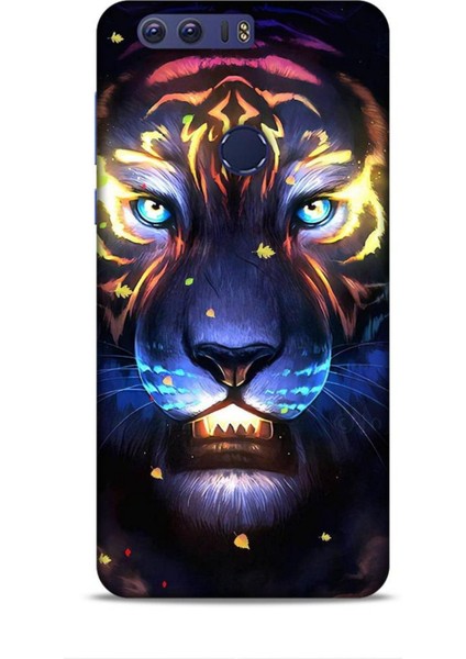 Honor 8A Kılıf Caliburn 12 Aslan Colorful Tasarım Kılıf