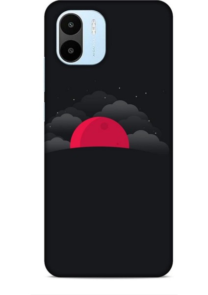 Xiaomi Redmi A1 Kılıf Caliburn 13 Kızıl Ay Case Kapak