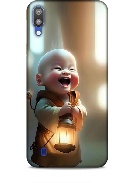 Samsung Galaxy M10 Kılıf Caliburn 27 Asya Bebek Lazer Kesim Silikon
