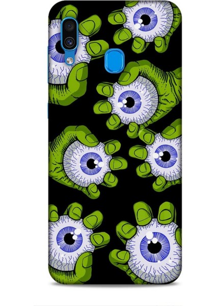 Samsung Galaxy A30 Kılıf Caliburn 23 Gözler Telefon Kabı