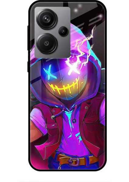 Xiaomi Redmi Note 13 Pro Plus 5g Kılıf Caliburn 19 Maskeli Pembe Tam Koruma Kılıf