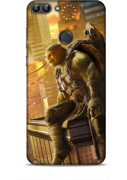 Huawei P Smart S 2020 Kılıf Caliburn 10 Michelengelo Ninja Kablumbağalar Full Hd Kılıf