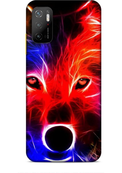 Xiaomi Poco M3 Pro Kılıf Caliburn 16 Kurt Colorful Hediyelik Kılıf