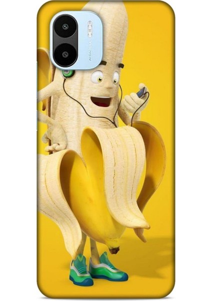 Xiaomi Redmi A1 Kılıf Caliburn 21 Muz Sarı Darbe Önleyici Kapak