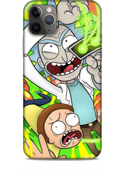 Apple iPhone 11 Pro Max Kılıf Caliburn 7 Rick And Morty Desenli Kılıf