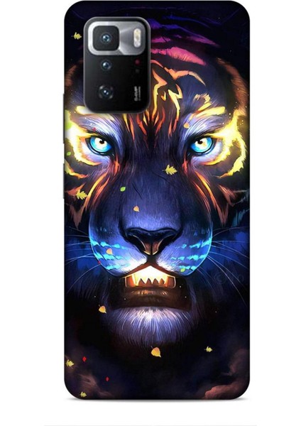 Xiaomi Poco X3 Gt Kılıf Caliburn 12 Aslan Colorful Tasarım Kılıf