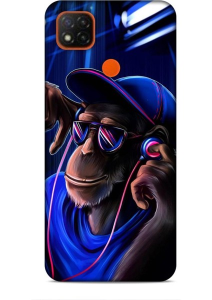 Xiaomi Redmi 9c Kılıf Caliburn 20 Maymun Mavi Renkli Kılıf