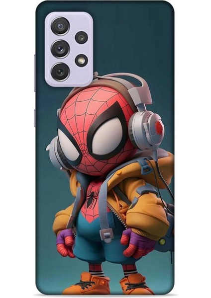 Samsung Galaxy A72 Kılıf Caliburn 25 Spiderman Bebek Soyulmayan Kılıf