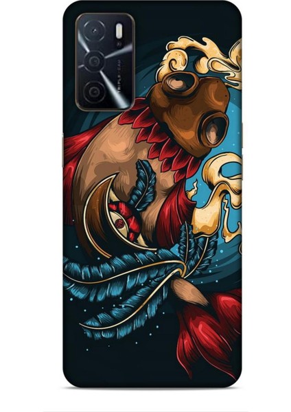 Oppo A16 Kılıf Caliburn 18 Balık Parlak Kılıf