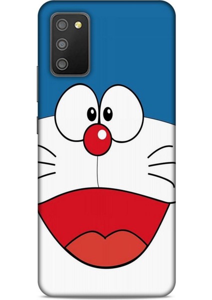 Samsung Galaxy M02S Kılıf Caliburn 22 Mavi Beyaz Kap