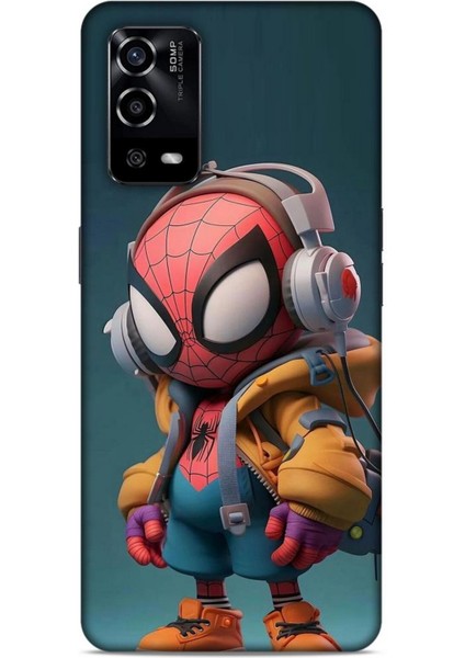 Oppo A55 4g Kılıf Caliburn 25 Spiderman Bebek Soyulmayan Kılıf