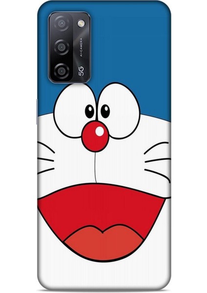Oppo A55 5g Kılıf Caliburn 22 Mavi Beyaz Kap