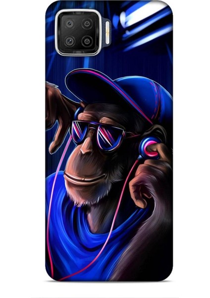 Oppo A73 Kılıf Caliburn 20 Maymun Mavi Renkli Kılıf