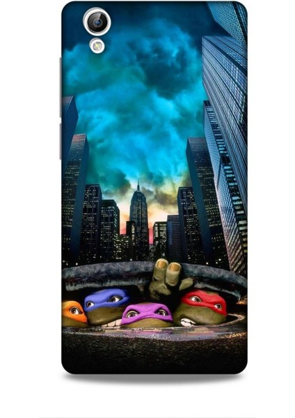 Vivo Y51 Kılıf Caliburn 11 Ninja Kablumbağalar 4K Baskılı Kılıf