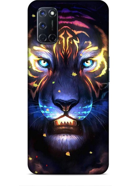 Oppo A52 Kılıf Caliburn 12 Aslan Colorful Tasarım Kılıf