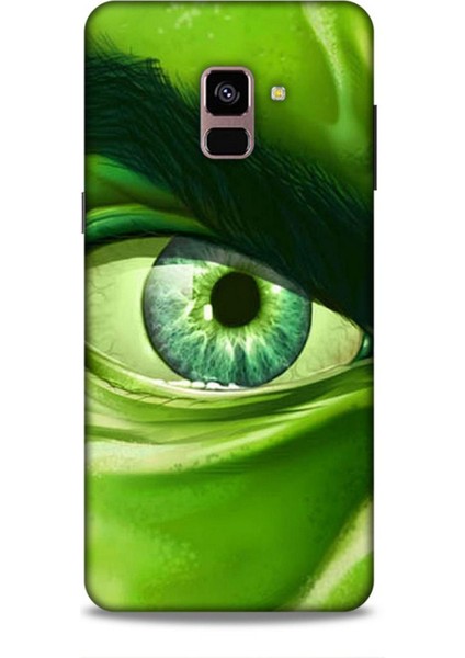 Samsung Galaxy A8 Plus 2018 Kılıf Caliburn 29 Hulk Göz Makro Leke Tutmaz Kapak