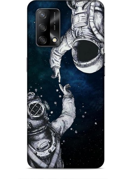 Oppo A74 Kılıf Caliburn 5 Kozmonot Koruma Kılıfı