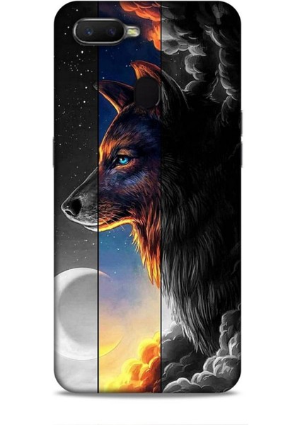 Oppo Ax7 Kılıf Caliburn 15 Kurt Hilal Kalın Silikon
