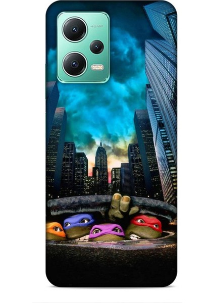 Xiaomi Redmi Note 12 4g Kılıf Caliburn 11 Ninja Kablumbağalar 4K Baskılı Kılıf