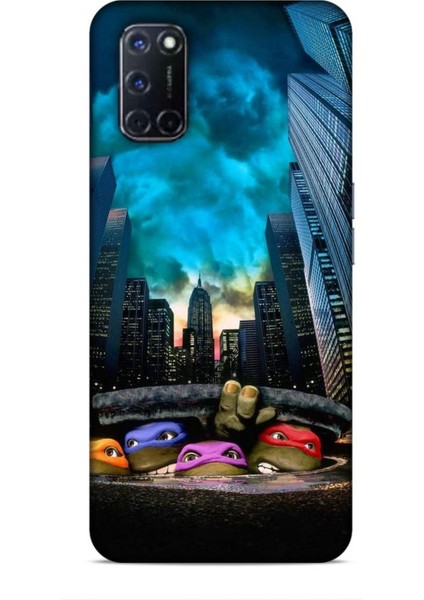 Oppo A72 Kılıf Caliburn 11 Ninja Kablumbağalar 4K Baskılı Kılıf