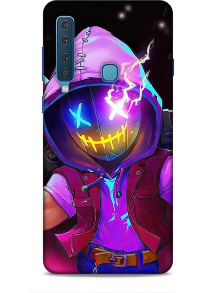 Samsung Galaxy A9 2018 Kılıf Caliburn 19 Maskeli Pembe Tam Koruma Kılıf