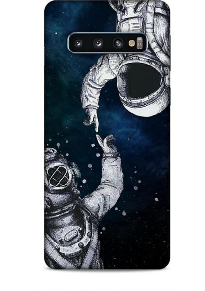 Samsung Galaxy S10 Kılıf Caliburn 5 Kozmonot Koruma Kılıfı