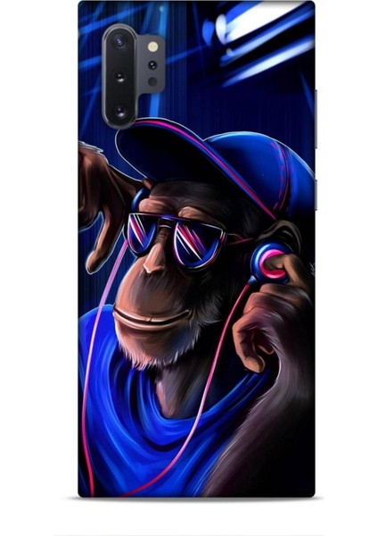 Samsung Galaxy Note 10 Plus Kılıf Caliburn 20 Maymun Mavi Renkli Kılıf