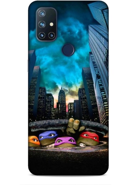 Oneplus Nord N10 5g Kılıf Caliburn 11 Ninja Kablumbağalar 4K Baskılı Kılıf