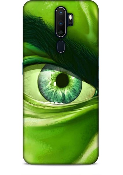 Oppo A9 2020 Kılıf Caliburn 29 Hulk Göz Makro Leke Tutmaz Kapak