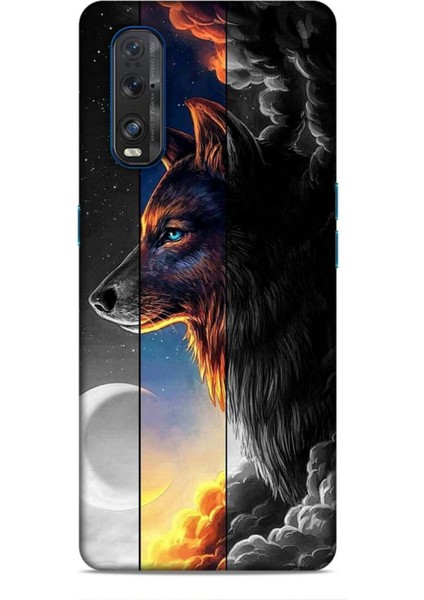 Oppo Find X2 Kılıf Caliburn 15 Kurt Hilal Kalın Silikon