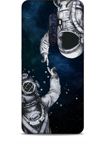 Oppo Reno 2 Kılıf Caliburn 5 Kozmonot Koruma Kılıfı