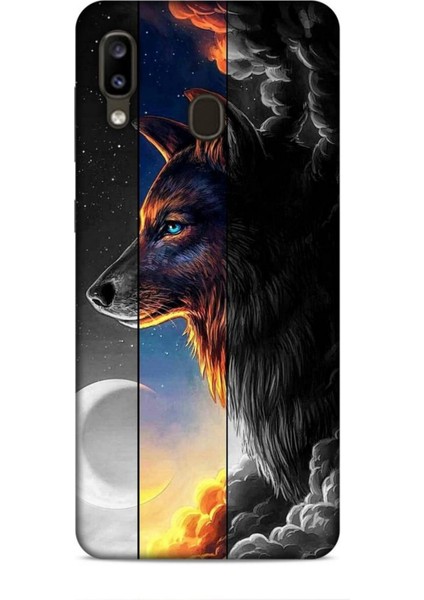 Samsung Galaxy A20 Kılıf Caliburn 15 Kurt Hilal Kalın Silikon