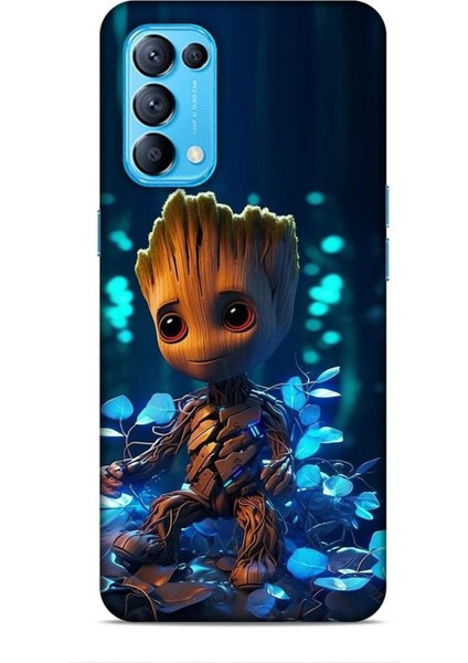 Oppo Reno 5 Kılıf Caliburn 26 Bebek Groot Soft Kapak