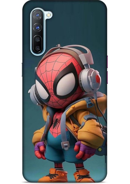 Oppo Reno 3 Kılıf Caliburn 25 Spiderman Bebek Soyulmayan Kılıf