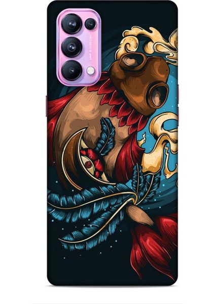 Oppo Reno 5 Pro Kılıf Caliburn 18 Balık Parlak Kılıf