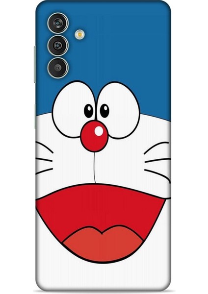 Samsung Galaxy M13 Kılıf Caliburn 22 Mavi Beyaz Kap