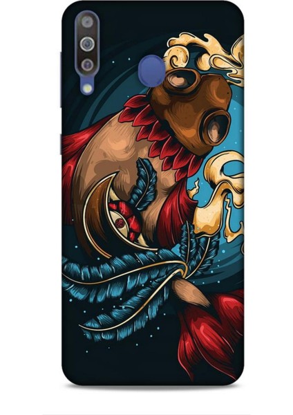Samsung Galaxy M30 Kılıf Caliburn 18 Balık Parlak Kılıf