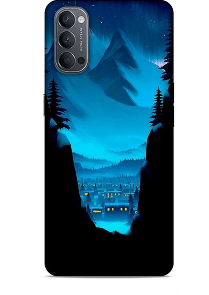 Oppo Reno 4 Kılıf Caliburn 14 Norveç Manzara Cover Kılıf